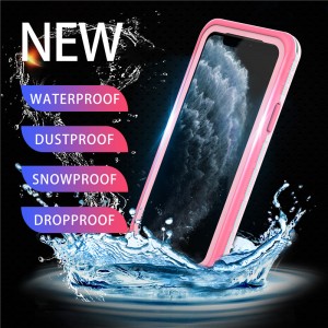 แอปเปิ้ล iPhone-11 Pro กันน้ำร้อยโทรศัพท์มือถือชุดกันน้ำ iPhone-11 Pro กันน้ำด้วยฝาหลังสีทึบ
