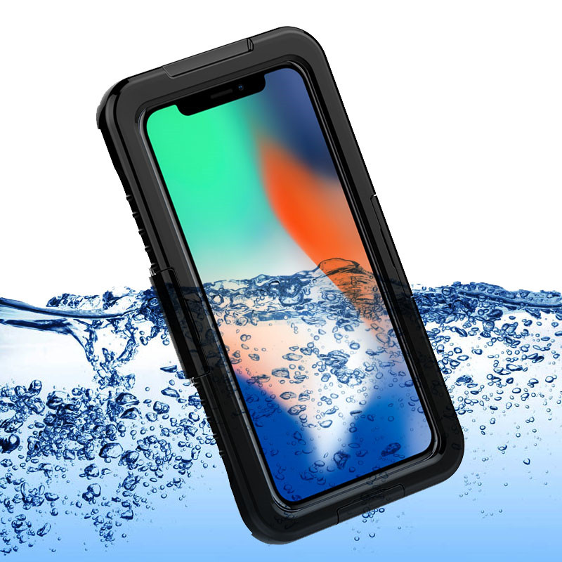 เคส iphone wterproof สำหรับ Apple iphone XS Max สำหรับว่ายน้ำ (สีดำ)
