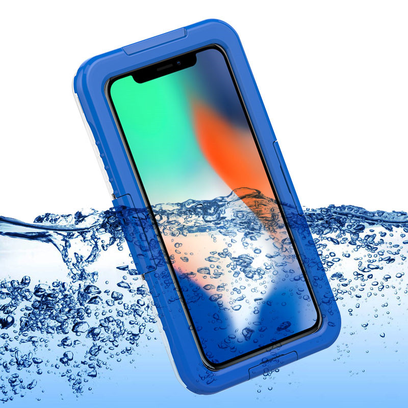 เคสโทรศัพท์กันน้ำ iphone XS Max wterproof เคสมือถือ lifeproof case (Blue)